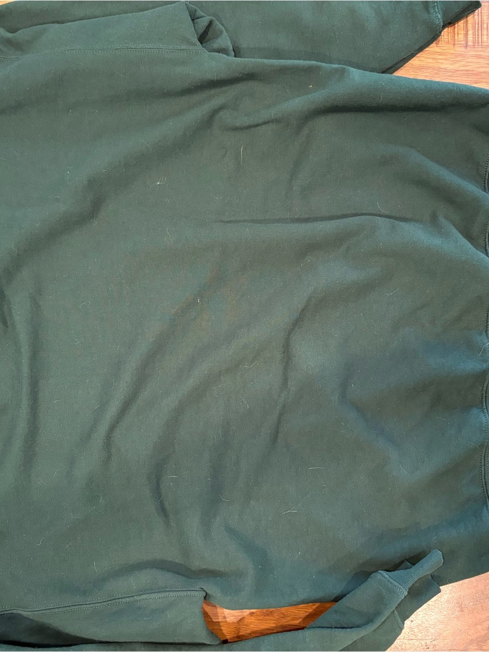 Green Crewneck Sweatshirt with Pixel Chicken Trio XL - Picture 4 of 4